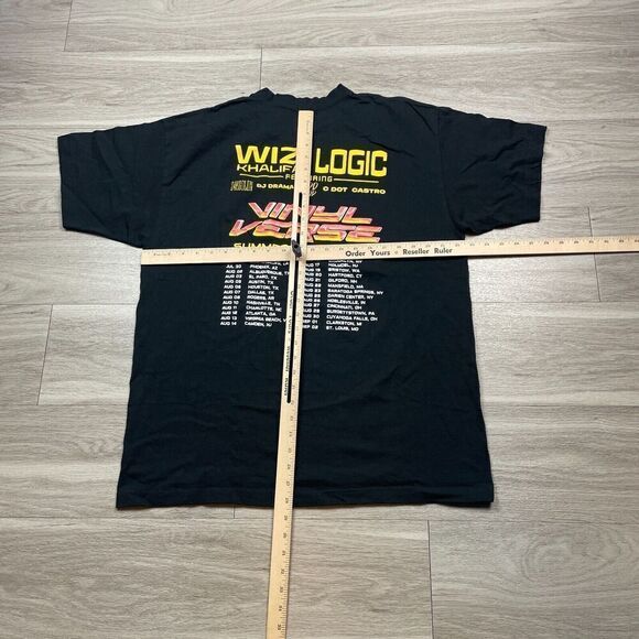 Wiz Khalifa Shirt Mens Extra Large Black Hip Hop Rap Vinyl Verse Tour Logic - Picture 6 of 9